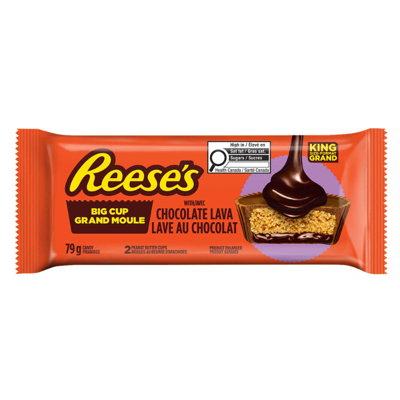 Reese's Big Cup Chocolate Lava Peanut Butter Cups - King Size - 79g
