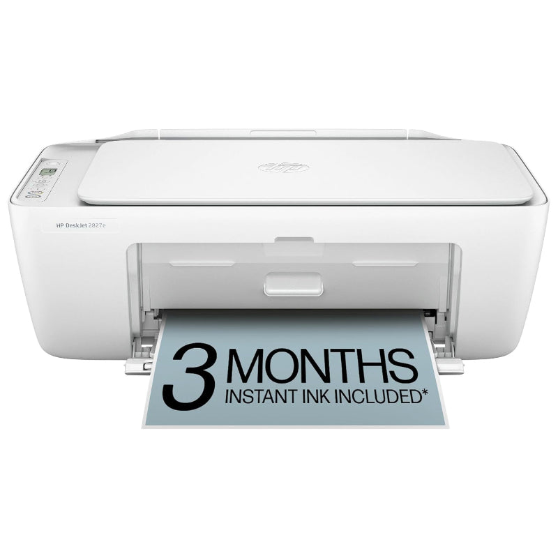 HP DeskJet 2827e All-In-One Colour Printer - White - 6W7F5A#B1H