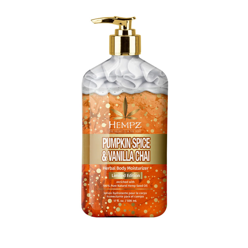 Hempz Limited Edition Herbal Body Moisturizer - Pumpkin Spice & Vanilla Chai - 500ml