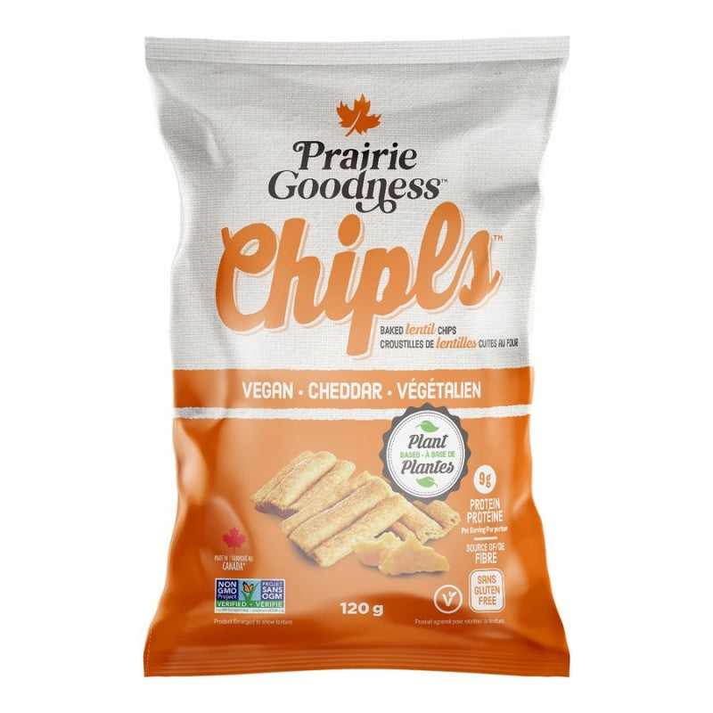 Prairie Goodness Chipls Lentil Chips - Cheddar - 120g
