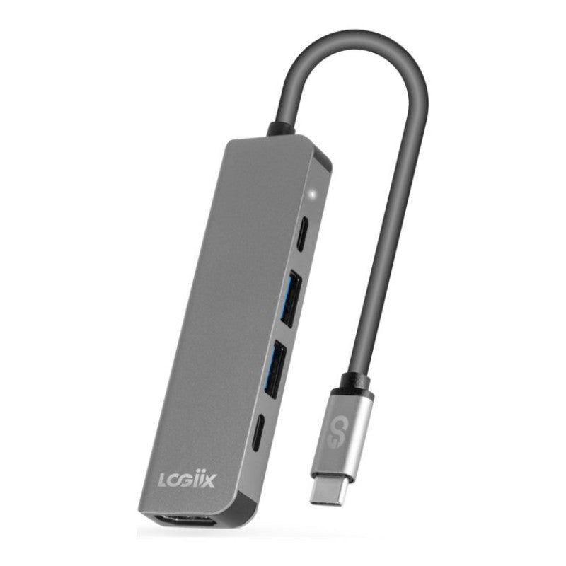 LOGiiX USB Type-C to Multiport Hub 5-in-1 - Graphite Grey - LGX-14064