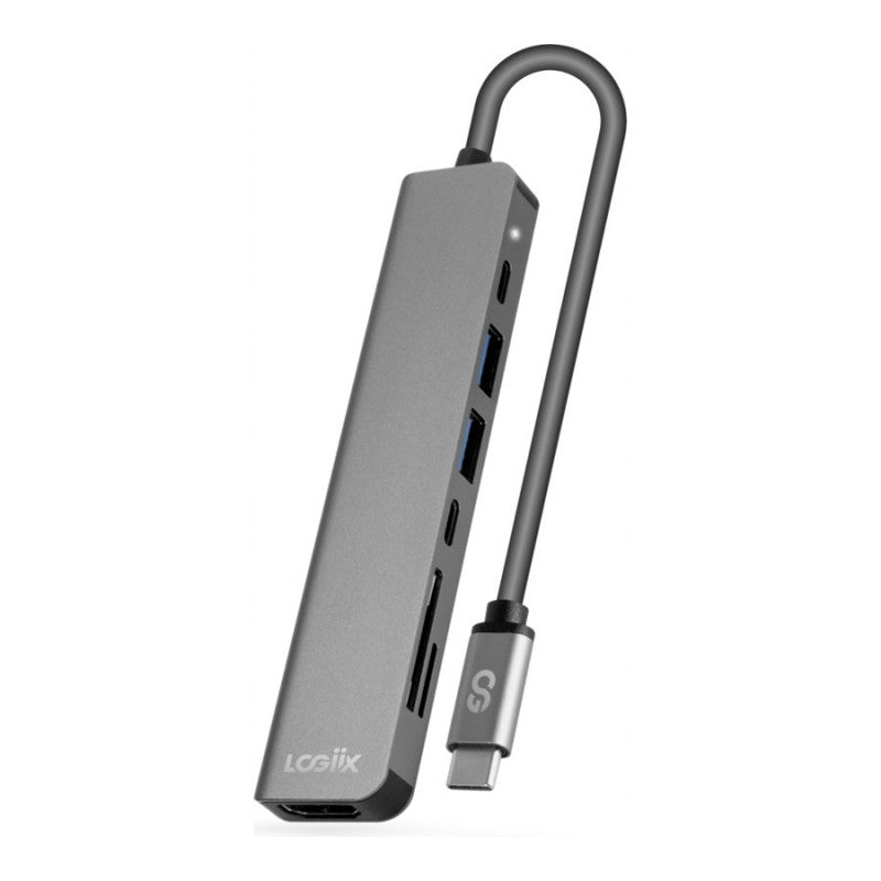 LOGiiX USB Type-C to Multiport Hub 7-in-1 - Graphite Grey - LGX-14065
