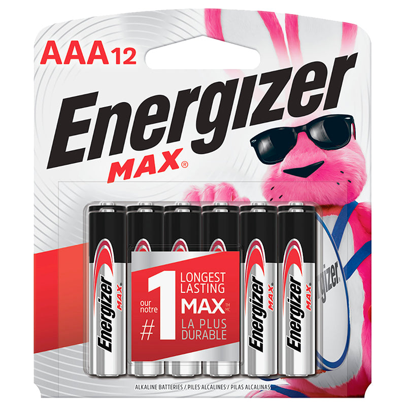 Energizer Max AAA Batteries - 12 pack