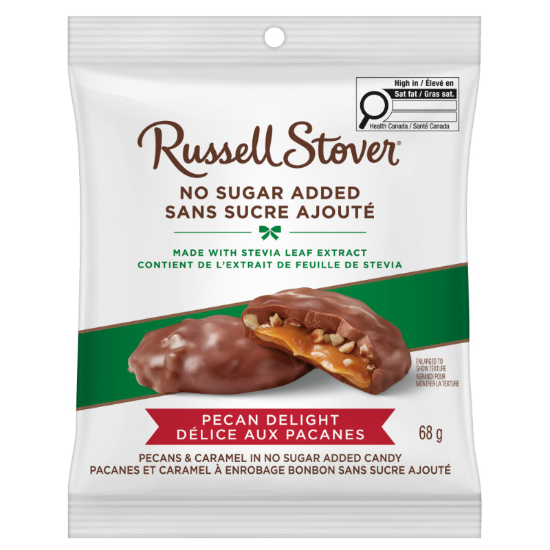 Russell Stover No Sugar Added Candy Bag - Pecan Delight - 68g