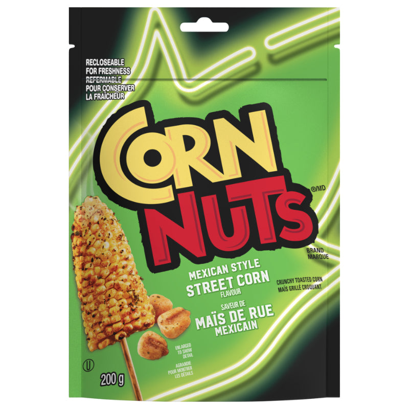 Corn Nuts Crunchy Toasted Corn Snack - Mexican Style Street Corn Flavour - 200g