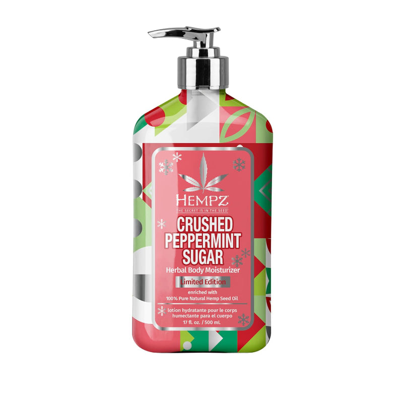Hempz Limited Edition Herbal Body Moisturizer - Crushed Peppermint Sugar - 500ml