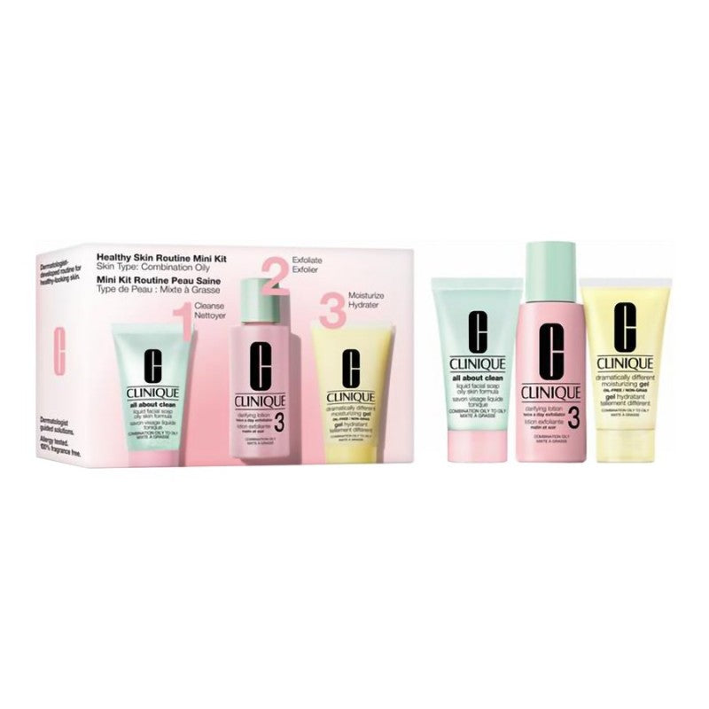Clinique Healthy Skin Routine Combination Oily Skin Skincare Mini Kit - 3 piece