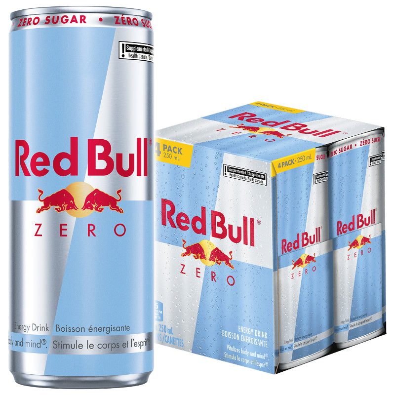 Red Bull Zero Energy Drink - 4x250ml