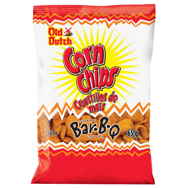 Old Dutch Corn Chips - Bar-B-Q Flavoured - 65g