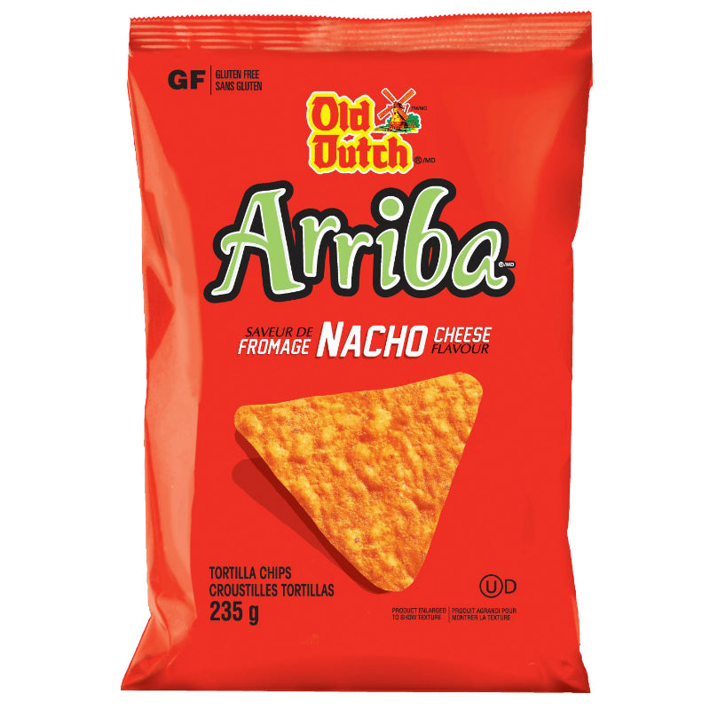 Old Dutch Arriba Tortilla Chips - Nacho Cheese Flavour - 245g