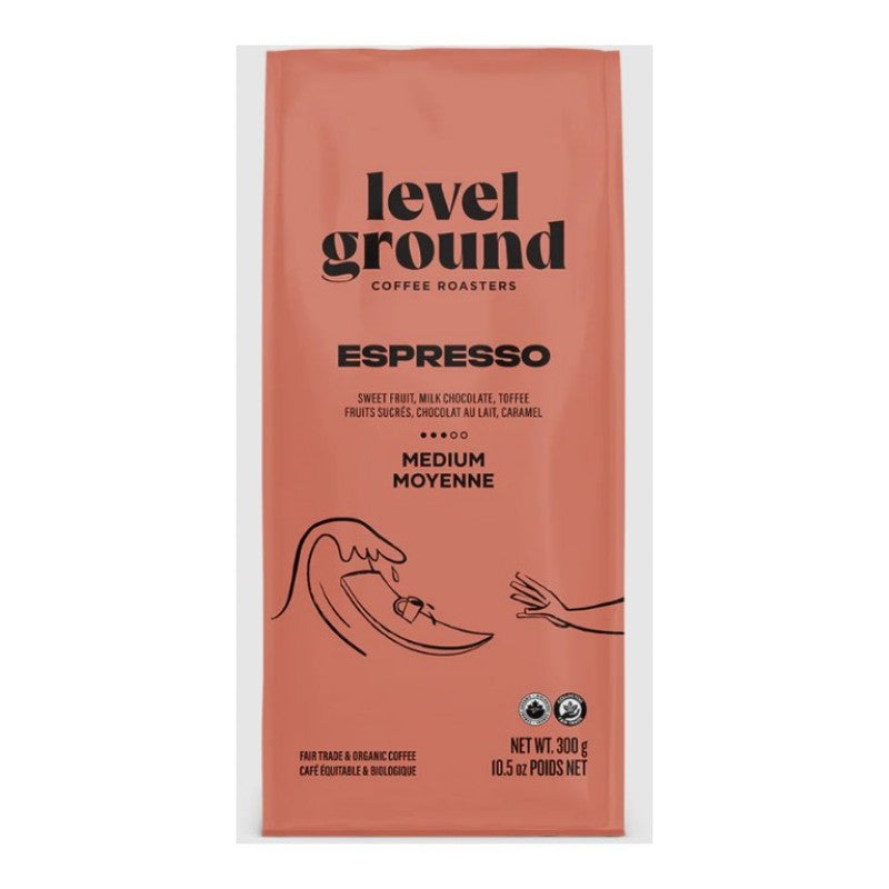Level Ground Espresso Coffee Beans - Medium - 300g
