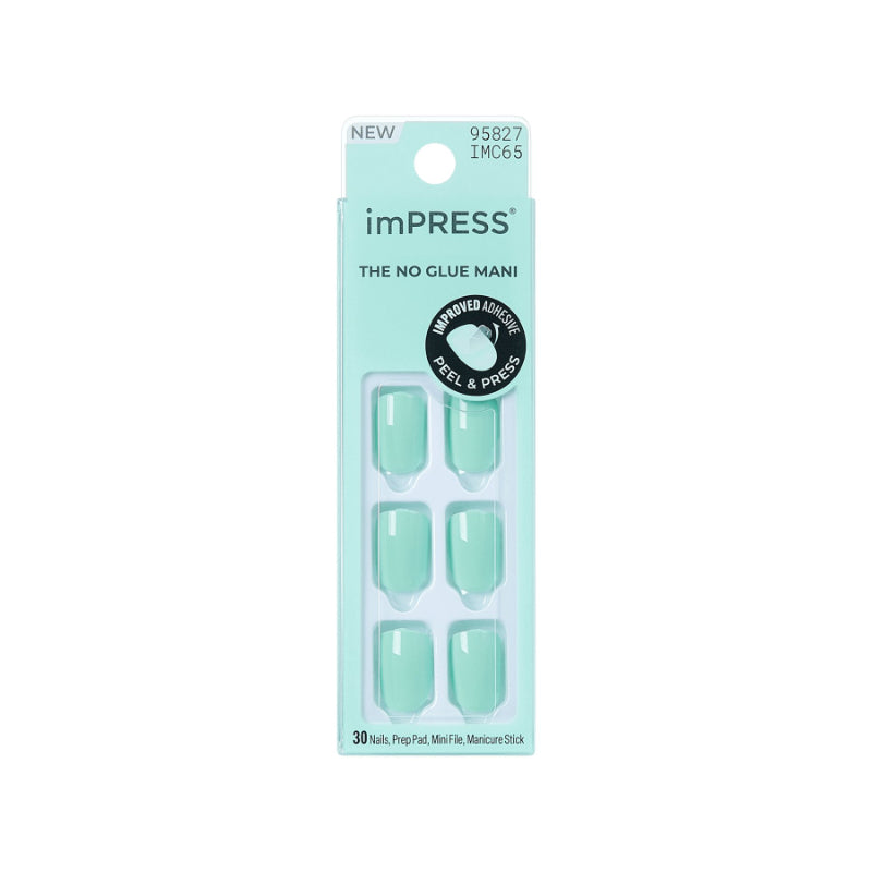 ImPRESS The No Glue Mani False Nails Kit - Short - Squoval - Get Closer - 30's