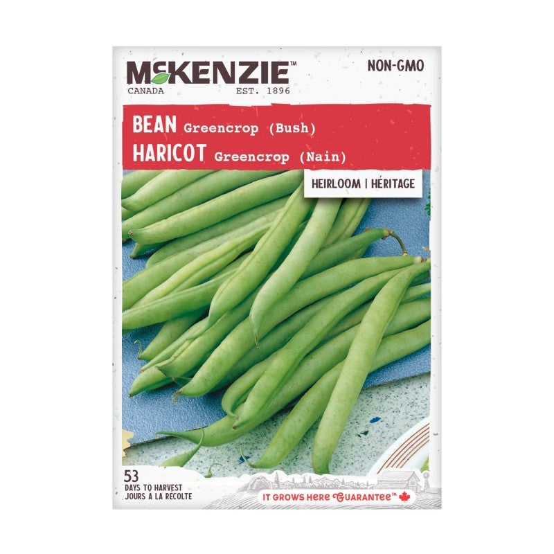 McKenzie Heirloom Greencrop Bush Vegetable Seeds - Bean