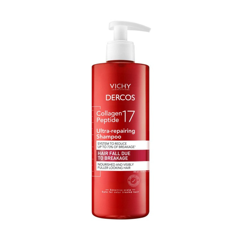 Vichy Dercos Collagen Peptide 17 Repairing Shampoo - 400ml