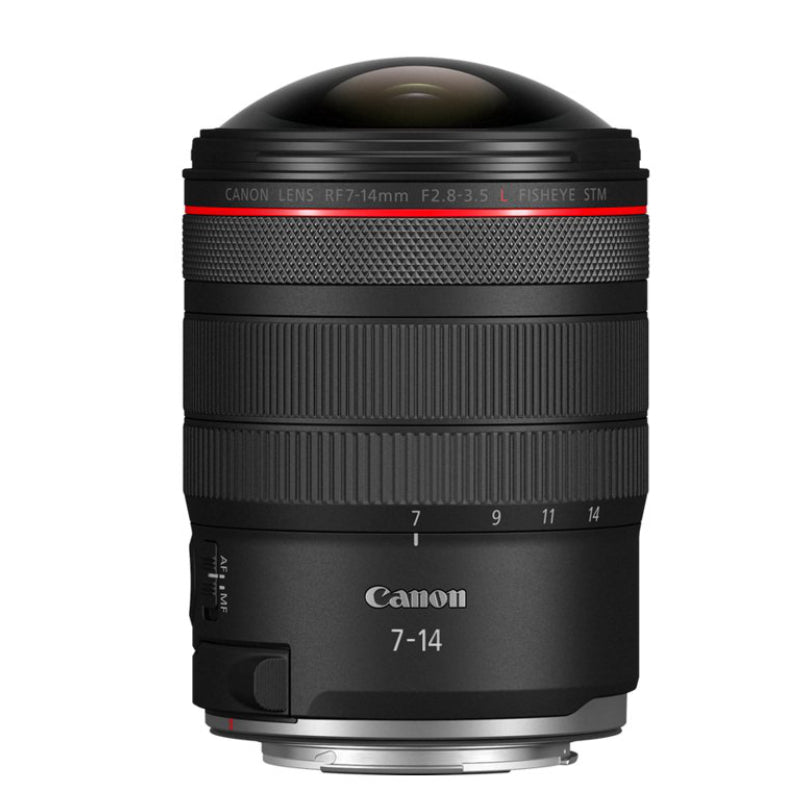 Canon RF 7-14mm F/2.8-3.5 L STM Fisheye Zoom Lens for Canon RF-Mount - Black - 7343C002
