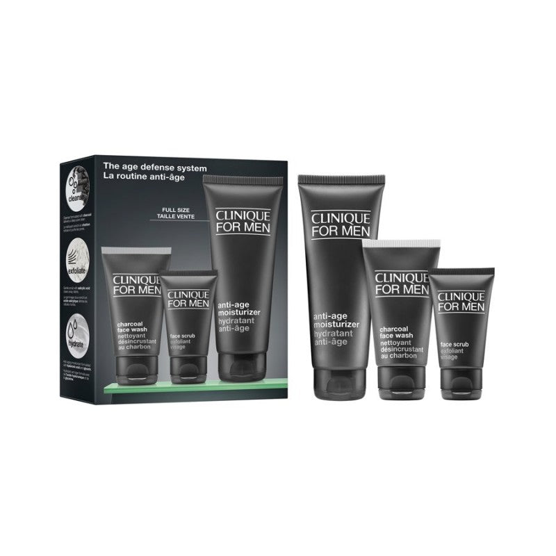 Clinique For Men Age Defense Skin Care Gift Set - 3 piece