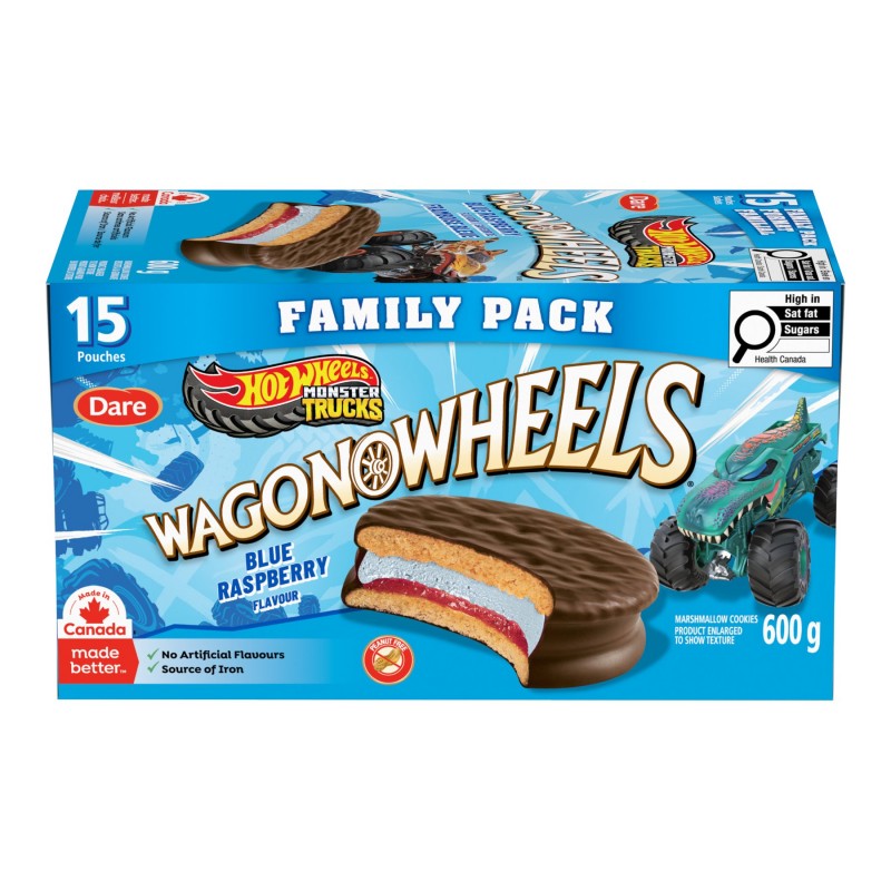 Dare WagonWheels Cookie - Blue Raspberry - 15's - 600g