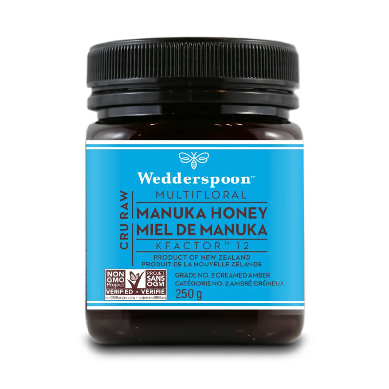 Wedderspoon Raw Multifloral KFactor 12 Manuka Honey - 250g