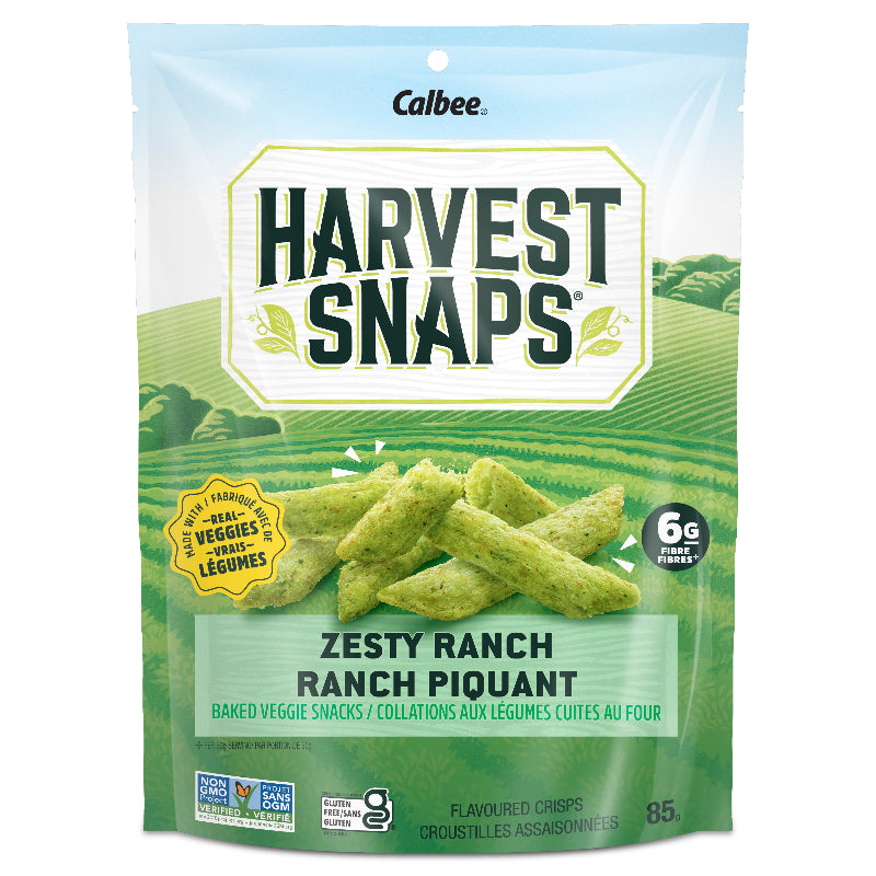 Harvest Snaps Zesty Ranch Baked Veggie Snacks - 85g