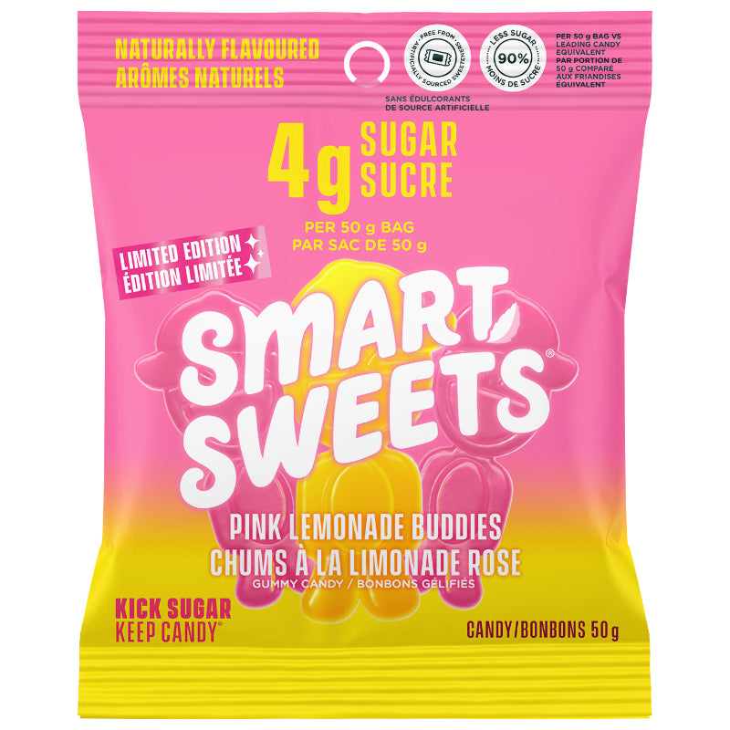 SmartSweets Pink Lemonade Buddies Gummy Candy - 50g