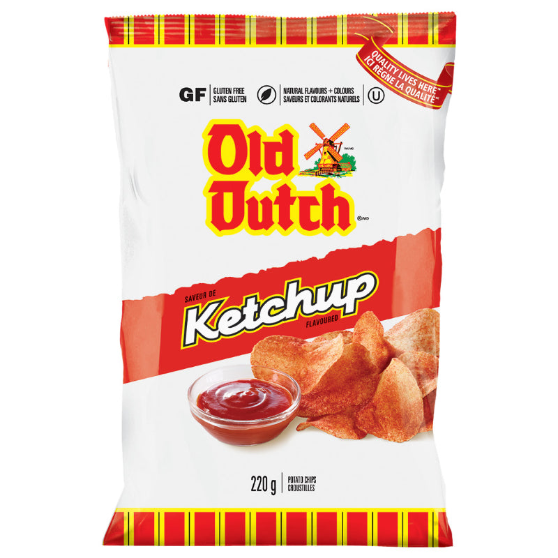 Old Dutch Potato Chips - Ketchup Flavoured - 220g