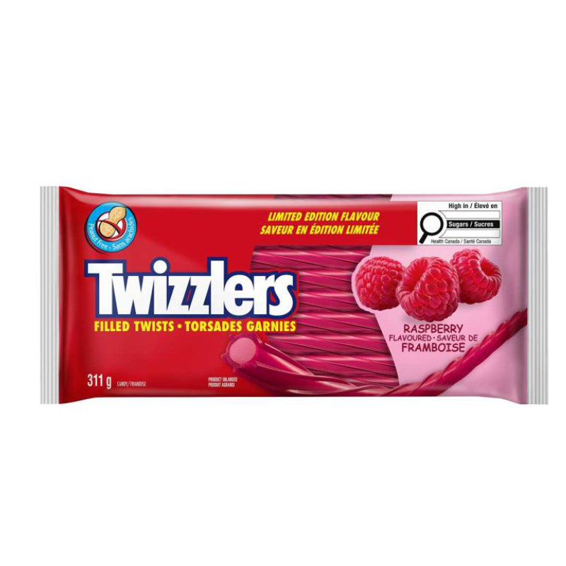 Twizzlers Filled Twists Candy - Raspberry - 311g