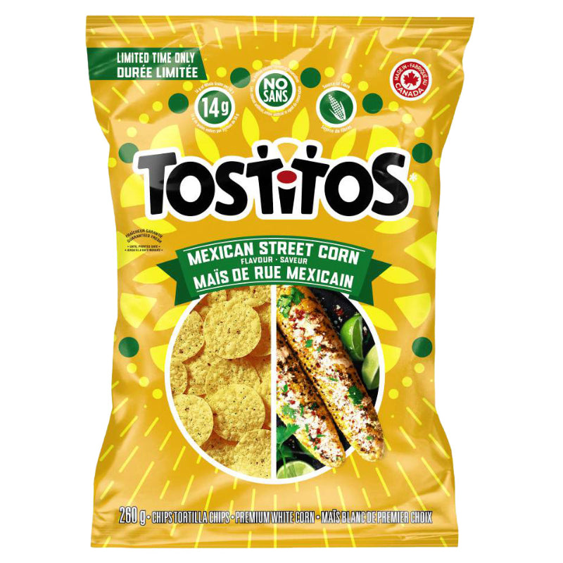Tostitos Rounds Tortilla Chips - Mexican Street Corn Flavour - 260g