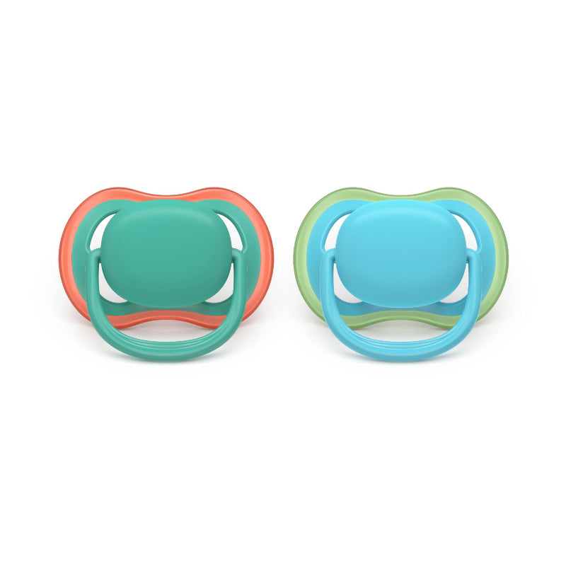 Philips Avent Ultra Air Pacifier Set - Blue/Green - 6-18M - 2 Pieces
