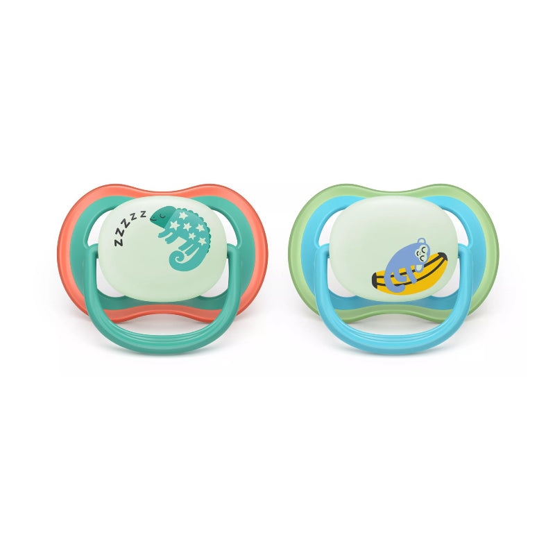 Philips Avent Ultra Air Nighttime Pacifier Set - Blue/Green - 6-18M - 2 Pieces