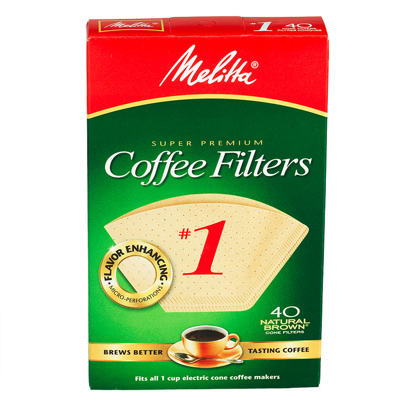 Melitta Coffee Filters - No.1 - Natural Brown - 40s