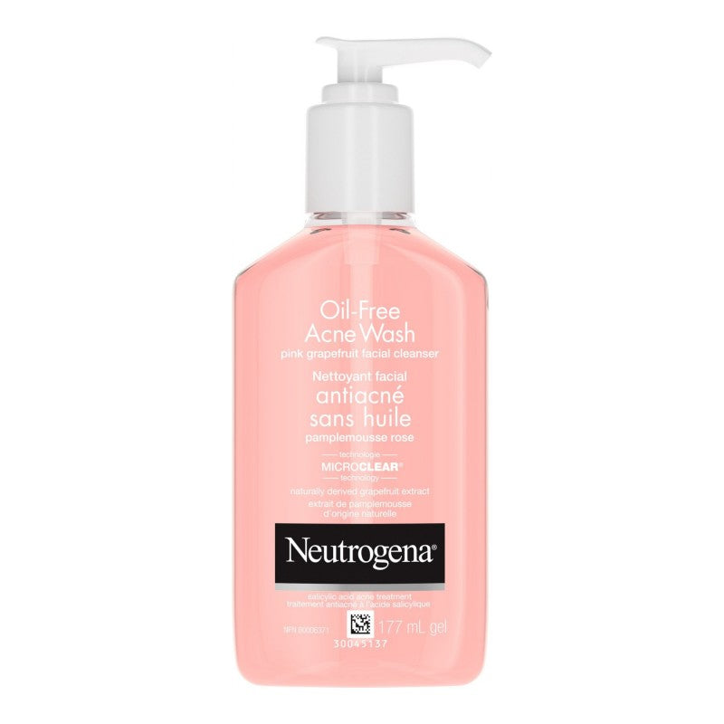 Neutrogena Oil-Free Acne Face Wash - Pink Grapefruit - 177ml