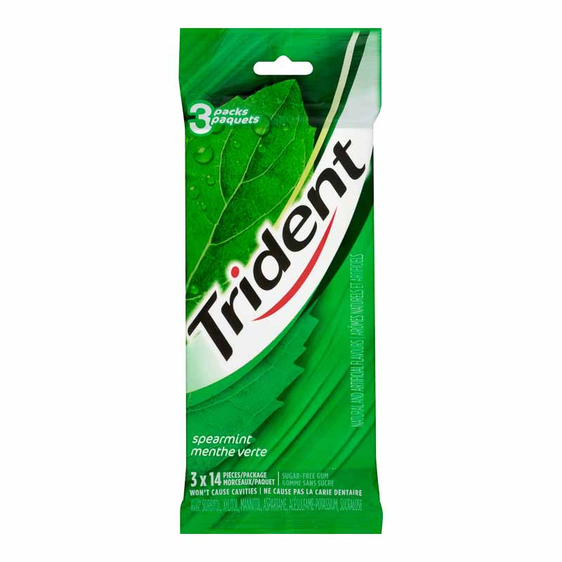 Trident Gum - Spearmint - 3x14 piece