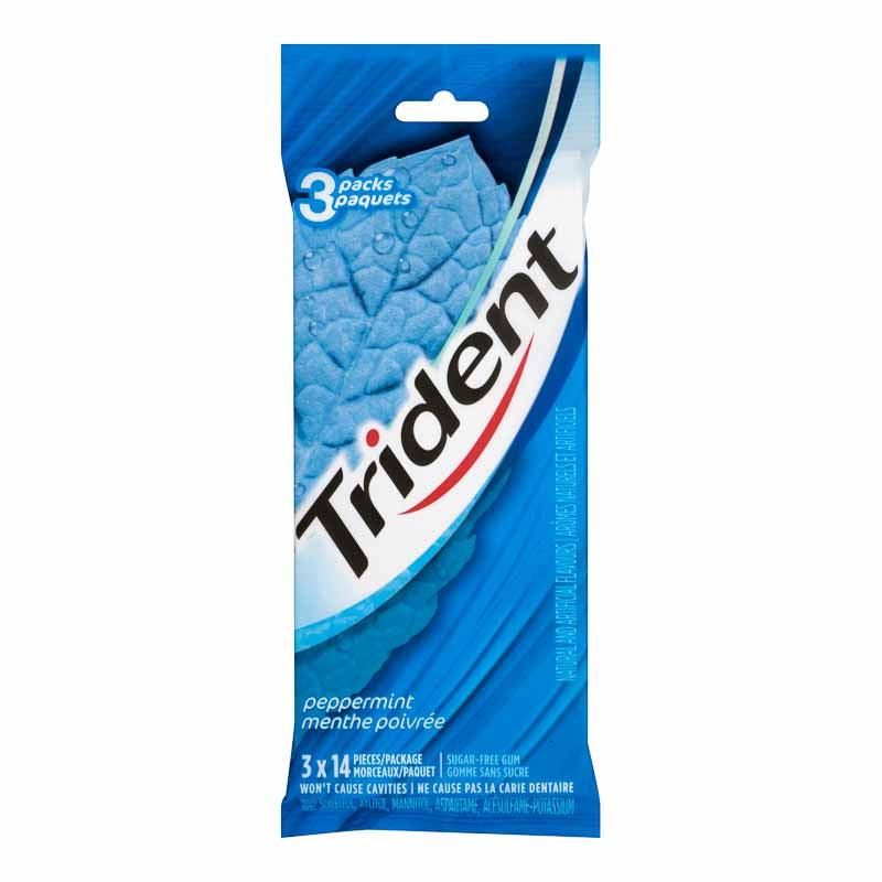 Trident Gum - Peppermint - 3x14 piece