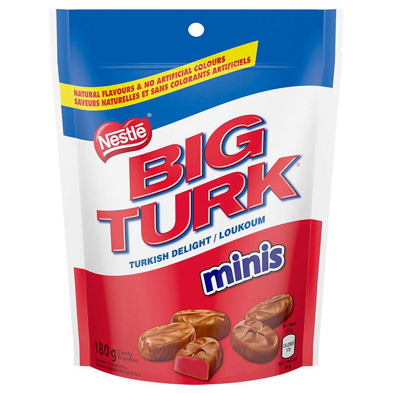 Big Turk Minis Chocolate Candy - Turkish Delight - 180g