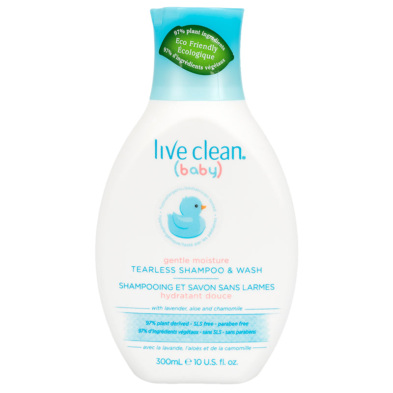 Live Clean Baby Tearless Shampoo and Wash - 300ml
