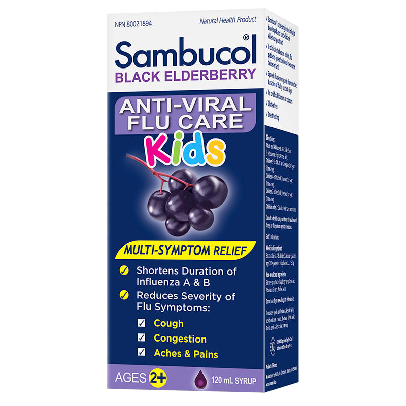 Sambucol Kids Anti-Viral Flu Care - Black Elderberry - 120ml