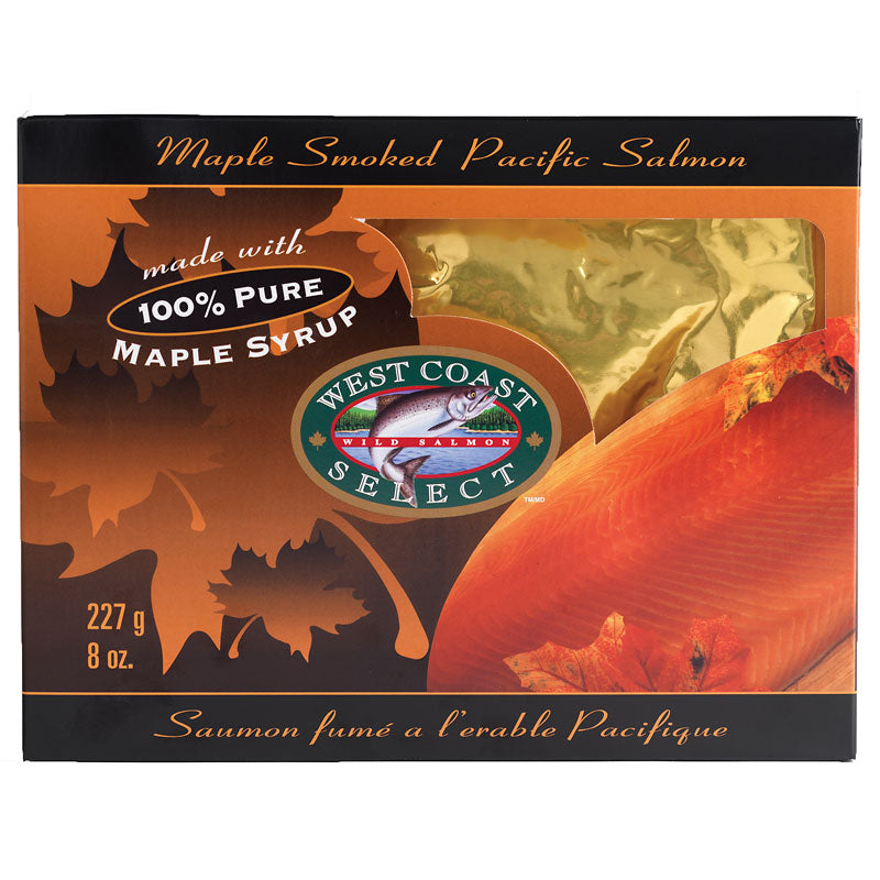 West Coast Select Maple Salmon Gift Box - 227g