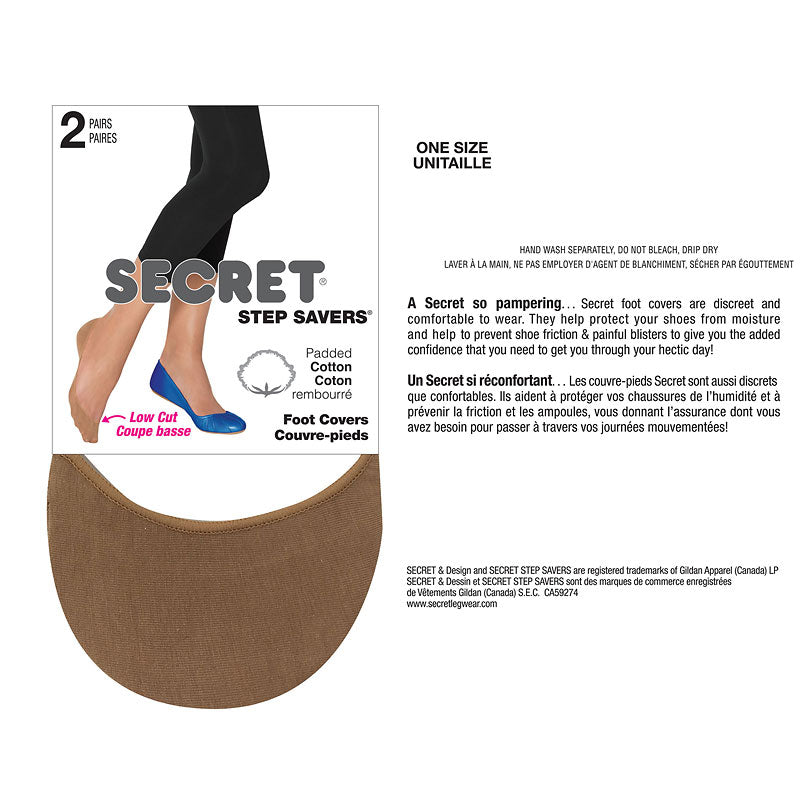 Secret Step Saver Foot Cover - Nude - 2 pair