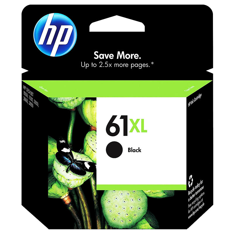 HP #61XL Ink Cartridge - Black - CH563WN