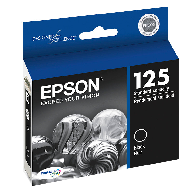 Epson Durabrite Ultra Ink 125 Standard-Capacity Ink Cartridge - Black - T125120