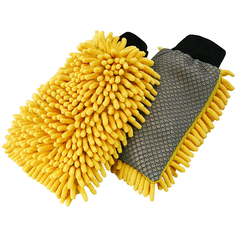 Carrand Microfiber Sudsmaker Long Chenille Wash Mitt