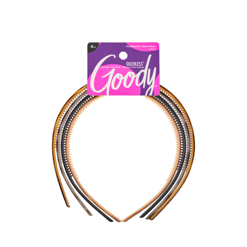 Goody Classics Thin Patterned Headbands - 4s