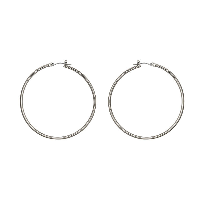 Nine West Large Basic Hoop Earrings