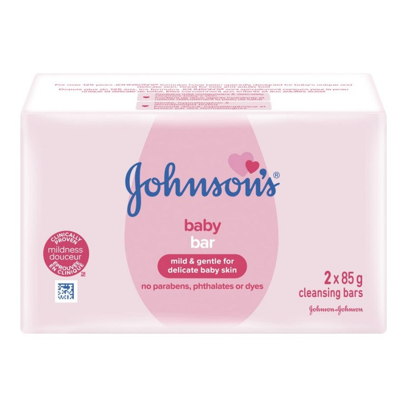 Johnson's Baby Bar Soap - 2 x 85g