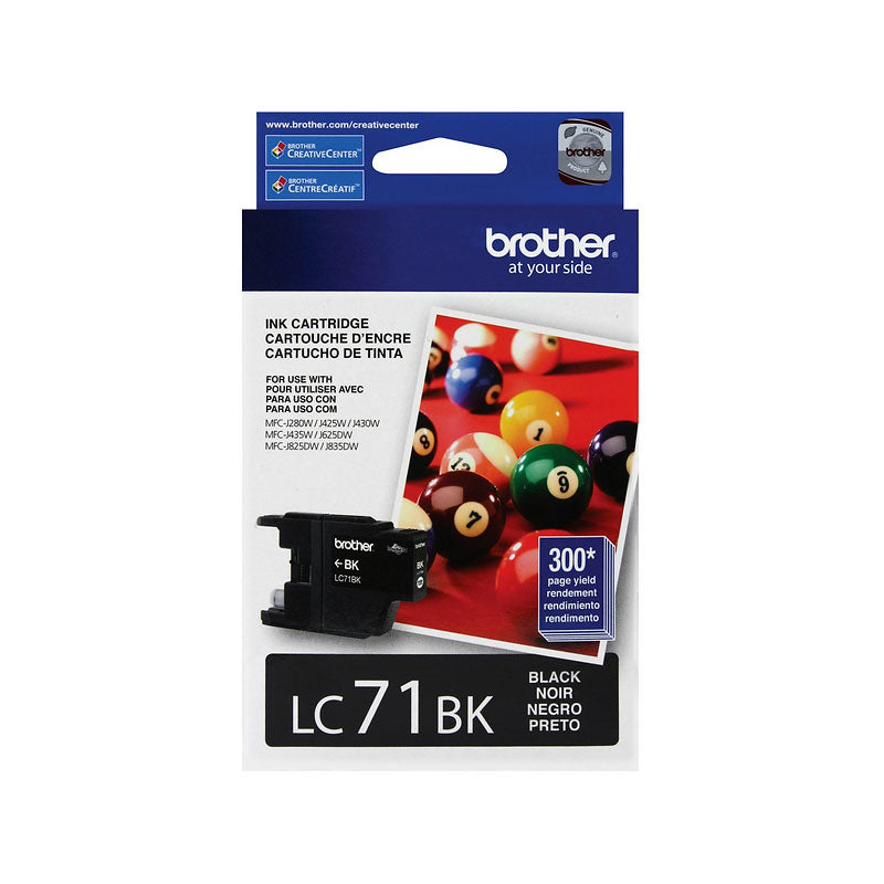 Brother LC71 Ink Cartridge - Black - LC71BKS