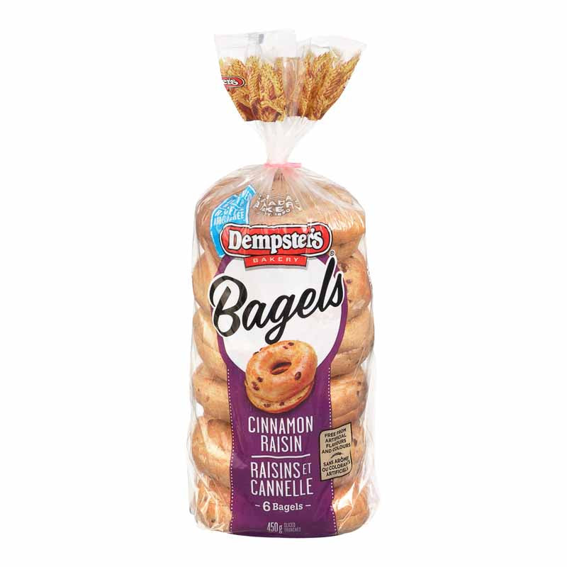 Dempster's Cinnamon Raisin Bagels - 6s - 450g