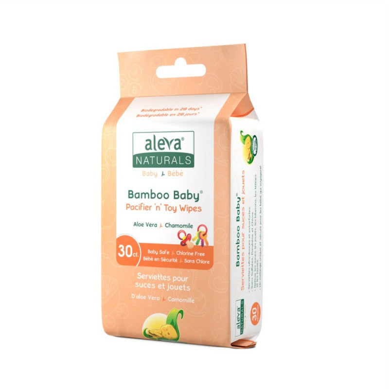 Bamboo Baby Pacifier 'n' Toy Wipes - 30's