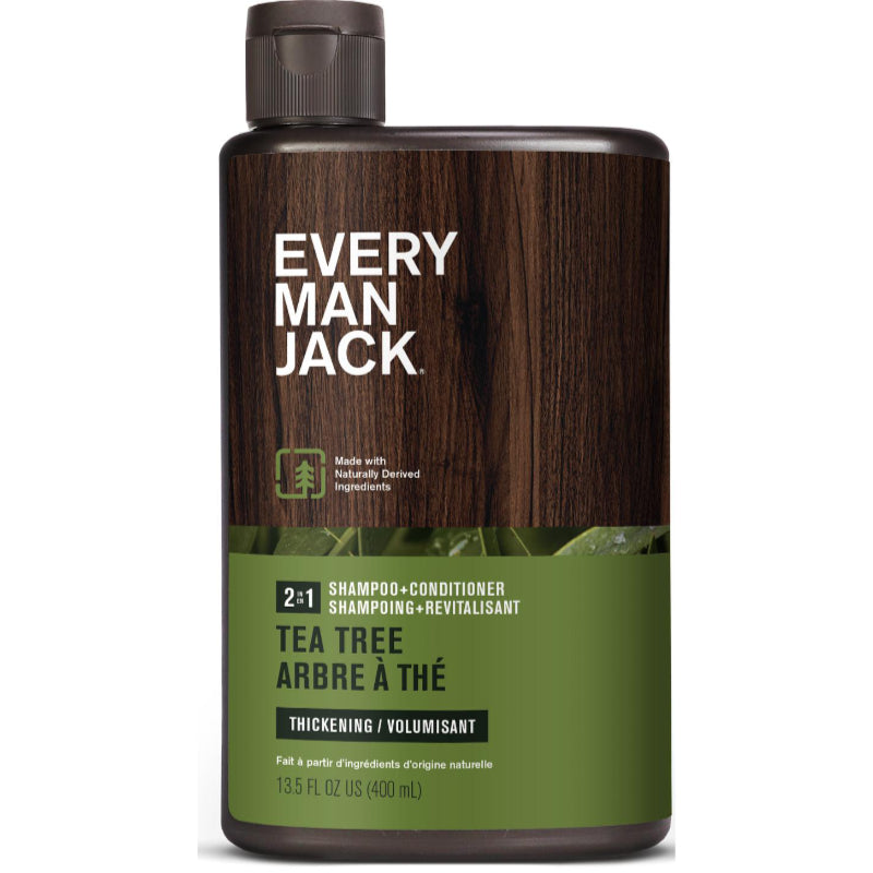 Every Man Jack Thickening 2 in 1 Shampoo and Conditioner - Tea Tree - 400ml