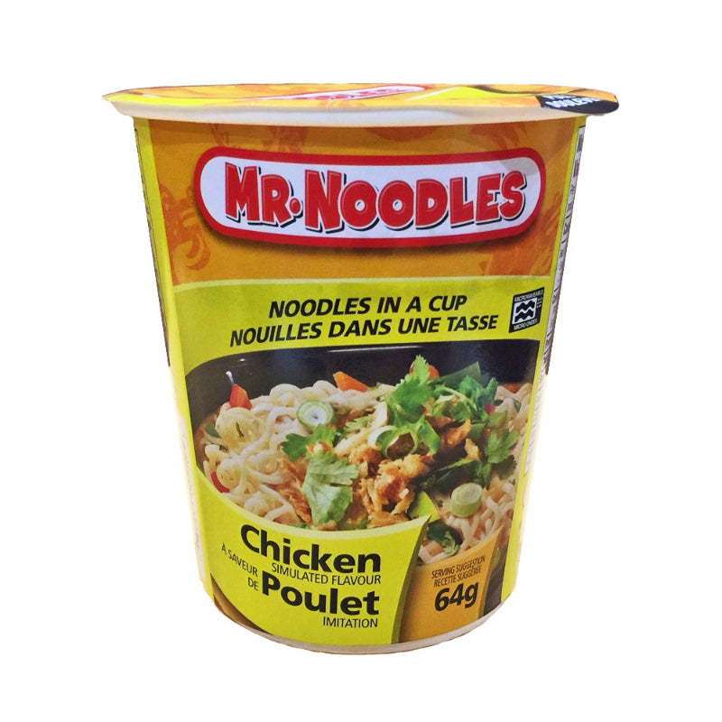 Mr.Noodles Instant Cup Noodles - Chicken Simulated Flavour - 64g