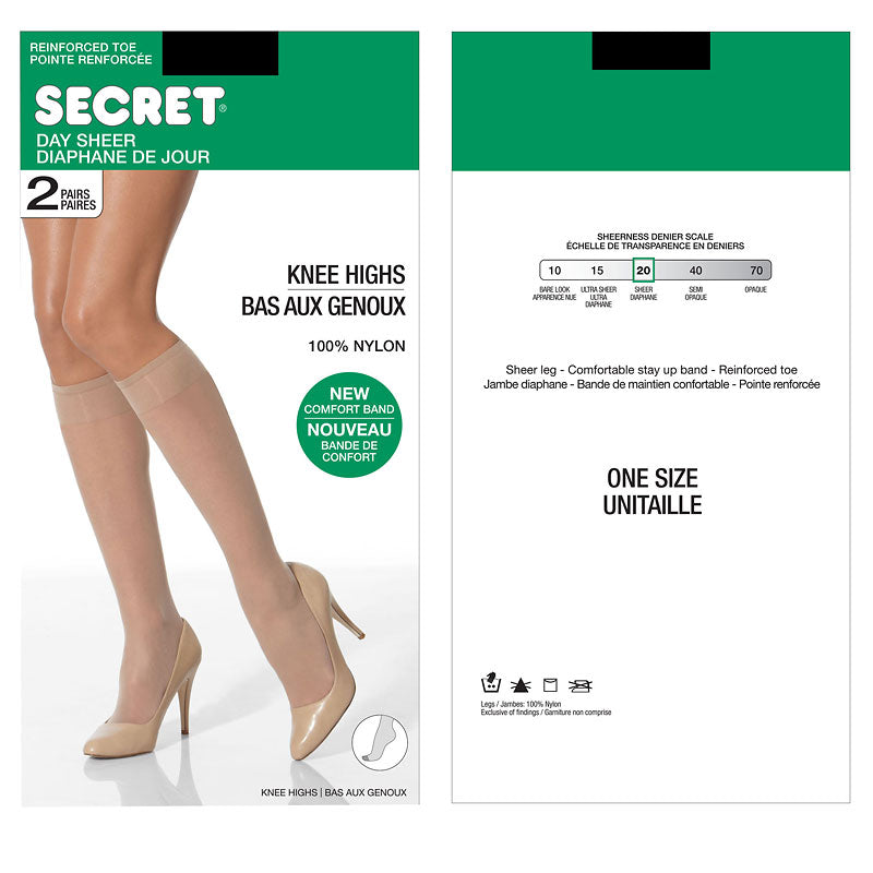 Secret Knee Highs with Reinforced Toe
